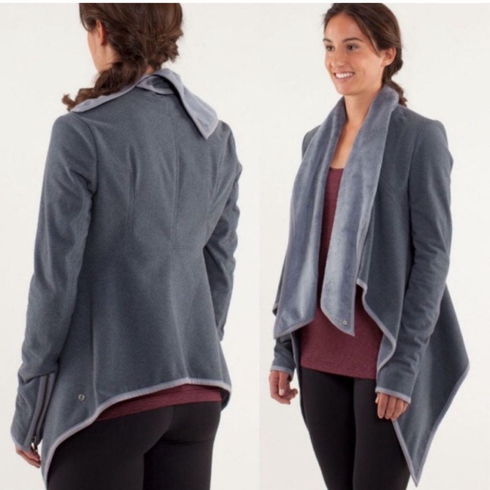 Lululemon | Vintage | Presence Of Mind | Wrap Jacket | Grey | Size 8